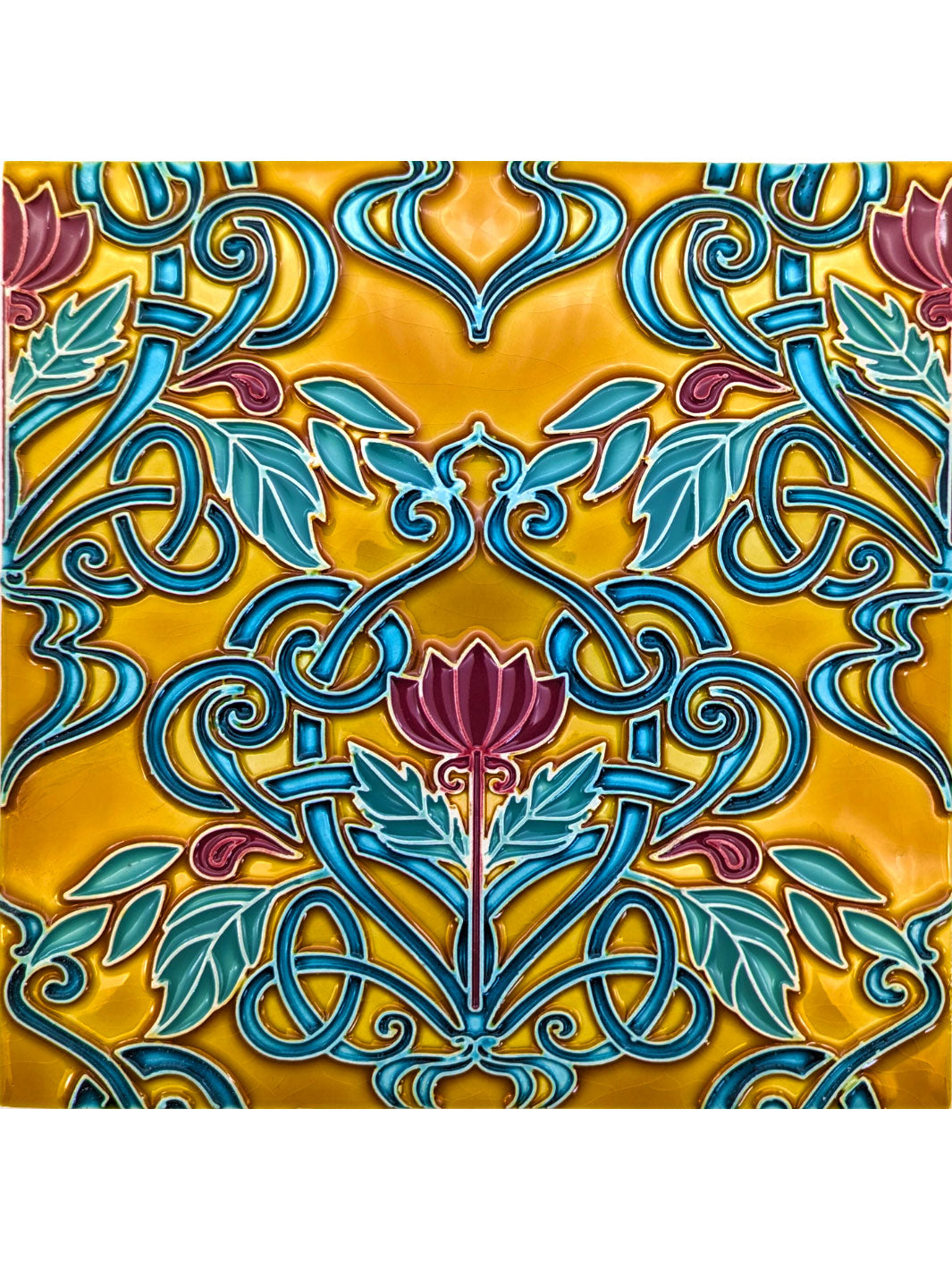 Hand painted Portuguese Ceramic Tile Square Trivet