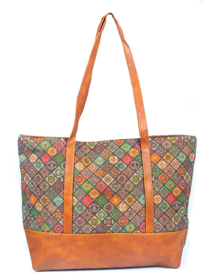 Large Natural Portuguese Cork Women's Tote Bag