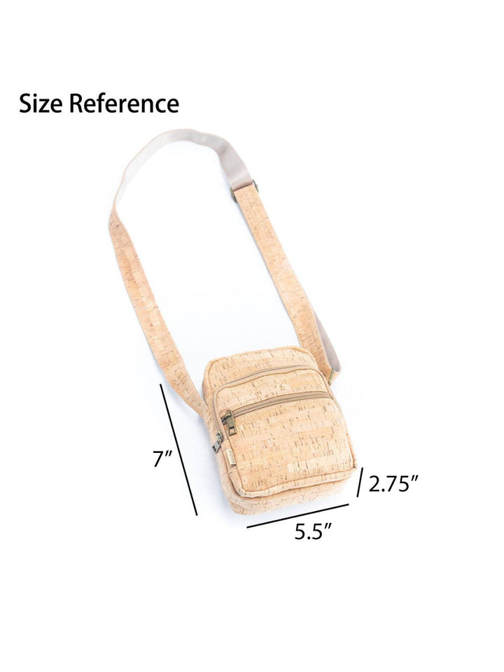 Natural Portuguese Cork Messenger Bag