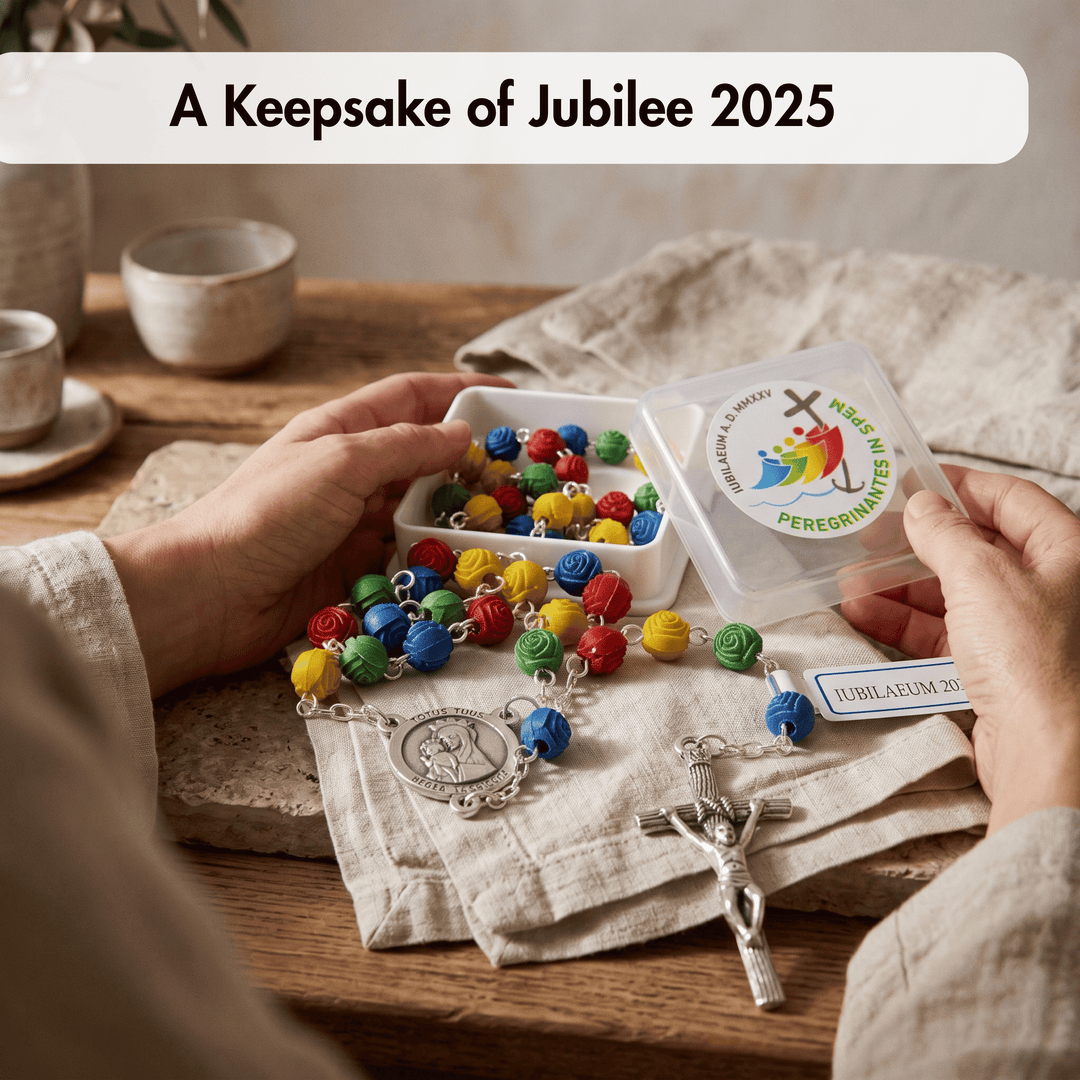 Multicolored Acrylic Beads Jubilee Rosary 2025