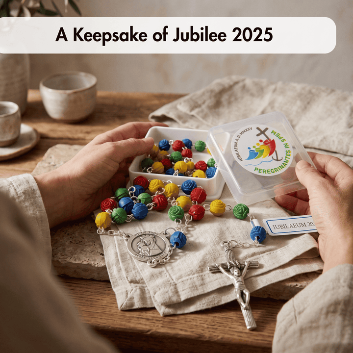 Multicolored Acrylic Beads Jubilee Rosary 2025
