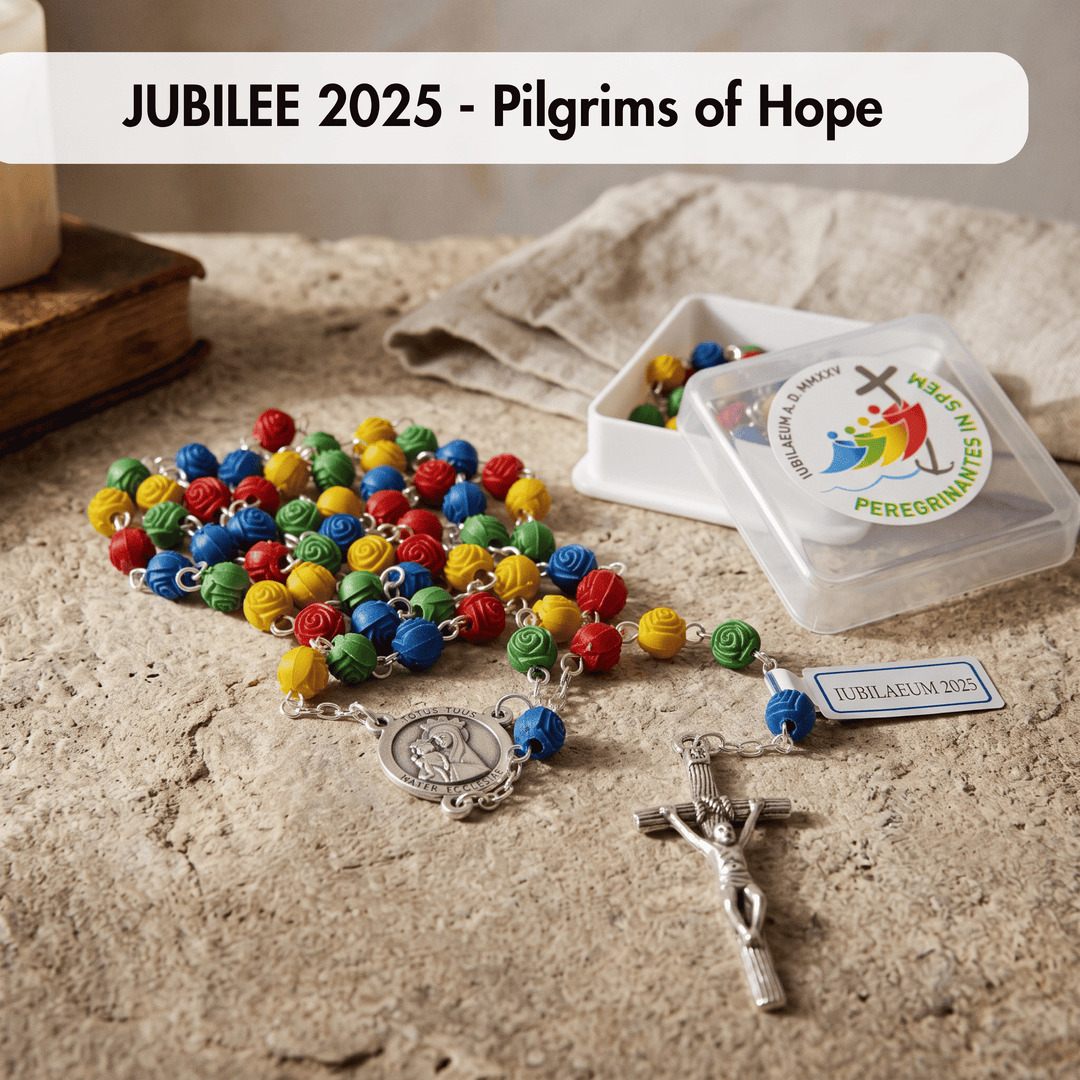 Multicolored Acrylic Beads Jubilee Rosary 2025