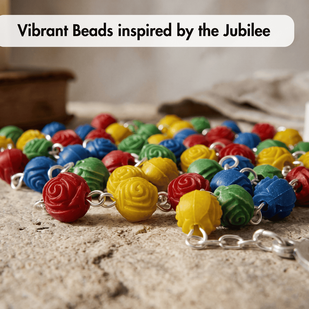 Multicolored Acrylic Beads Jubilee Rosary 2025