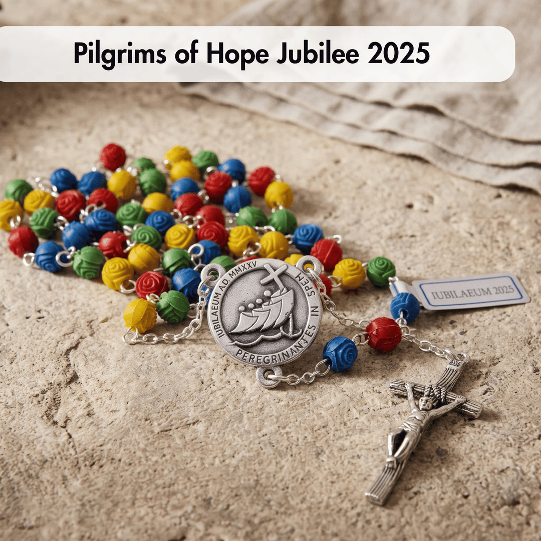 Multicolored Acrylic Beads Jubilee Rosary 2025