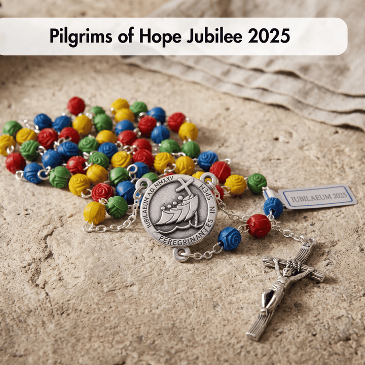Multicolored Acrylic Beads Jubilee Rosary 2025