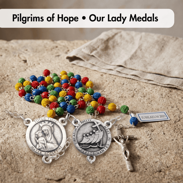 Multicolored Acrylic Beads Jubilee Rosary 2025
