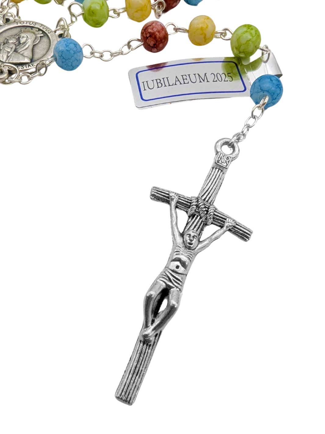Multicolored Glass Beads Jubilee Rosary 2025