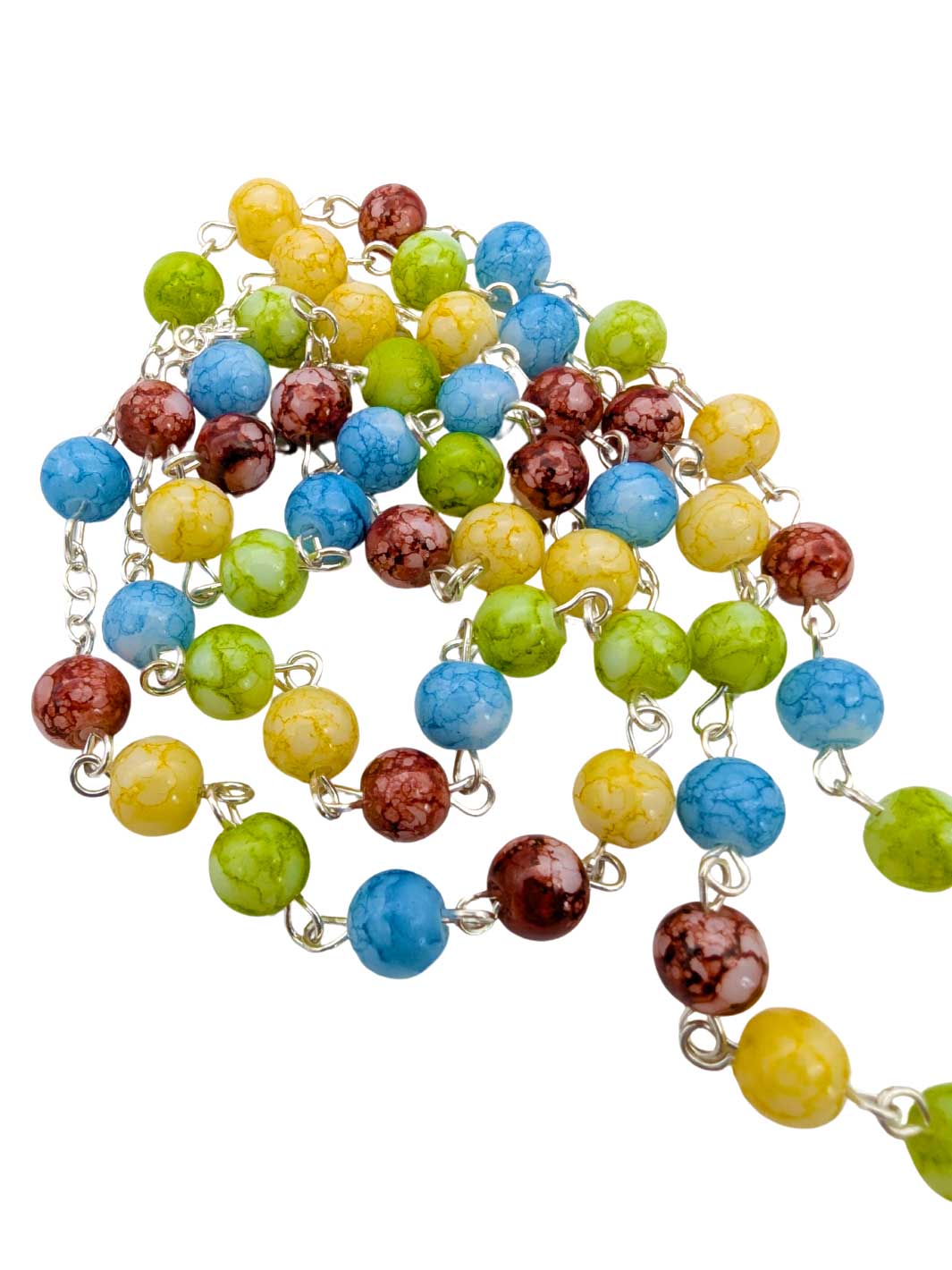 Multicolored Glass Beads Jubilee Rosary 2025