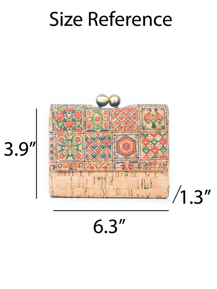 Natural Cork Print Women’s Cardholder and Wallet