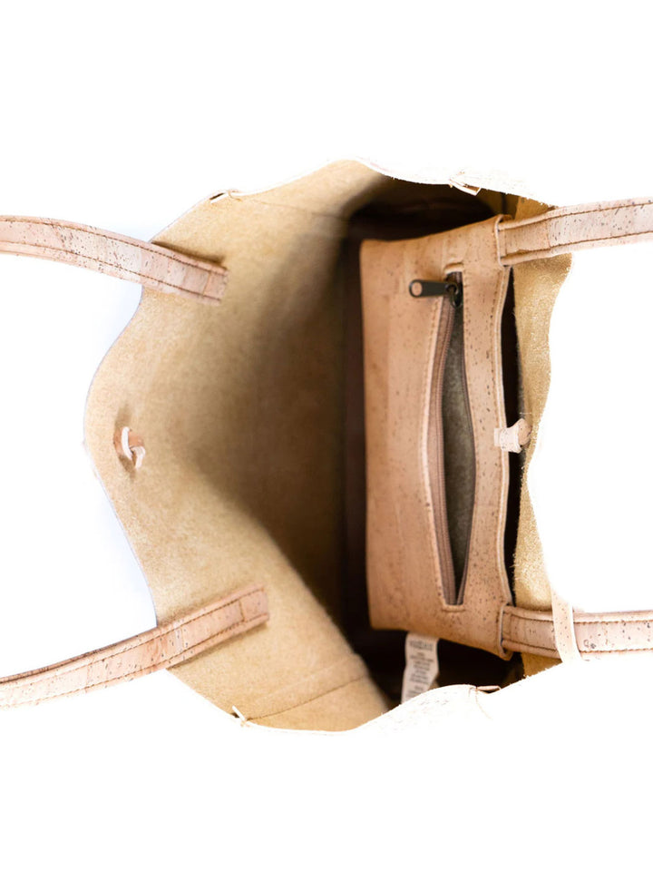 Close-up of a beige face mask with a strap on a white background