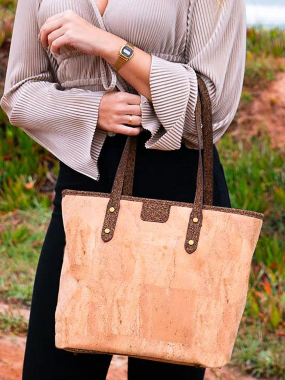 Natural Portuguese Cork Women's Tote Bag