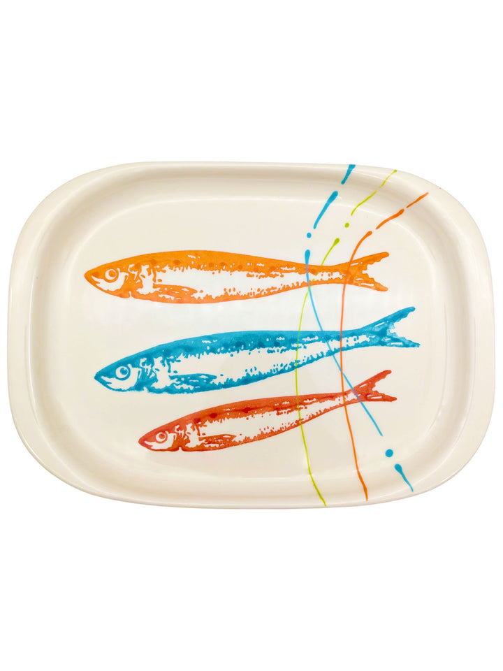 POP Sardines Portuguese Pottery Oval Ceramic Serving Platter