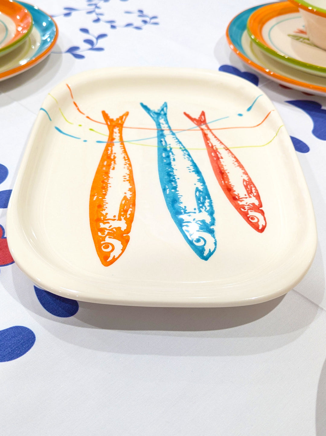 POP Sardines Portuguese Pottery Oval Ceramic Serving Platter