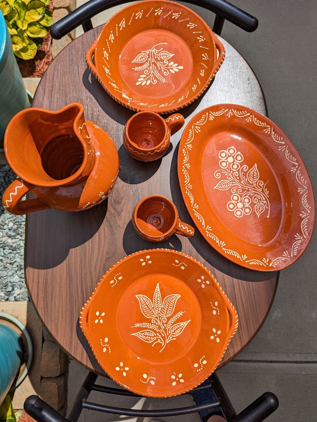 Red Clay Terracotta Dinner Plate