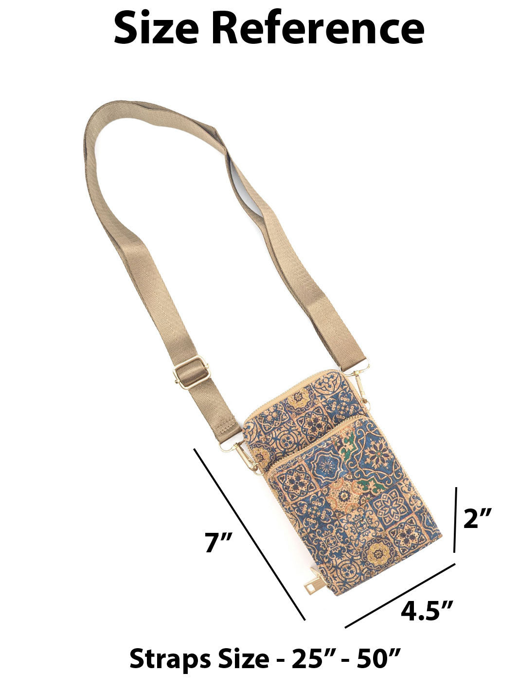 Portuguese Cork Crossbody Phone Wallet for Women