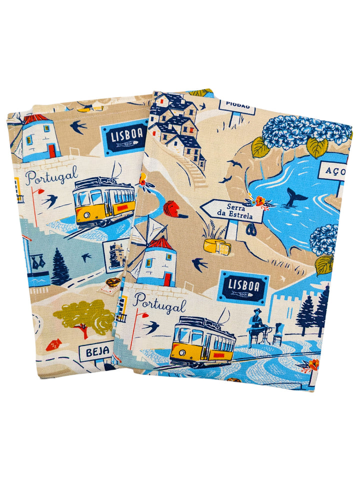 Portuguese Dish Towels Set of 2 - Paths of Portugal Collection