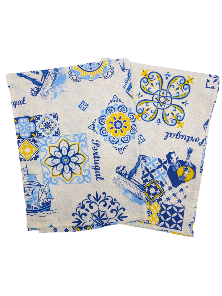 Portuguese Dish Towels Set of 2 - Tiles of Portugal Collection