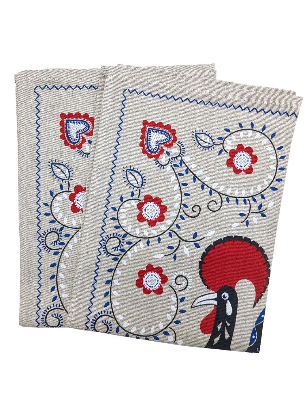 Portuguese Rooster Dish Towels Set of 2