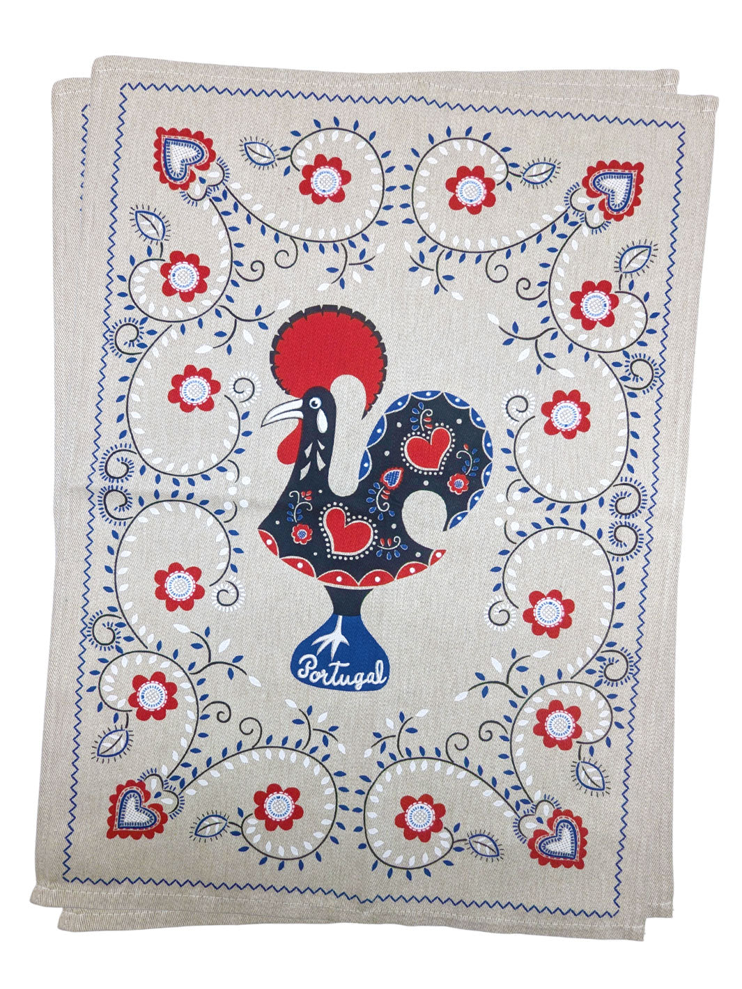 Portuguese Rooster Dish Towels Set of 2