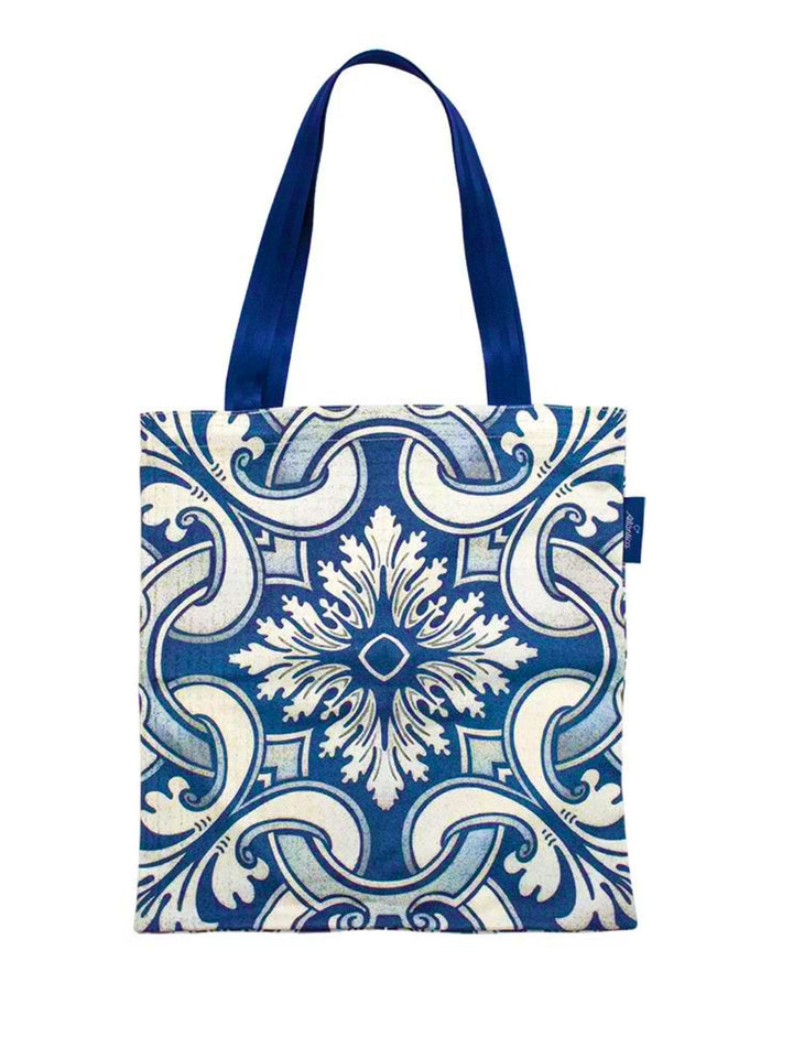 Portuguese Tiles Pattern Cotton Shopping Bag