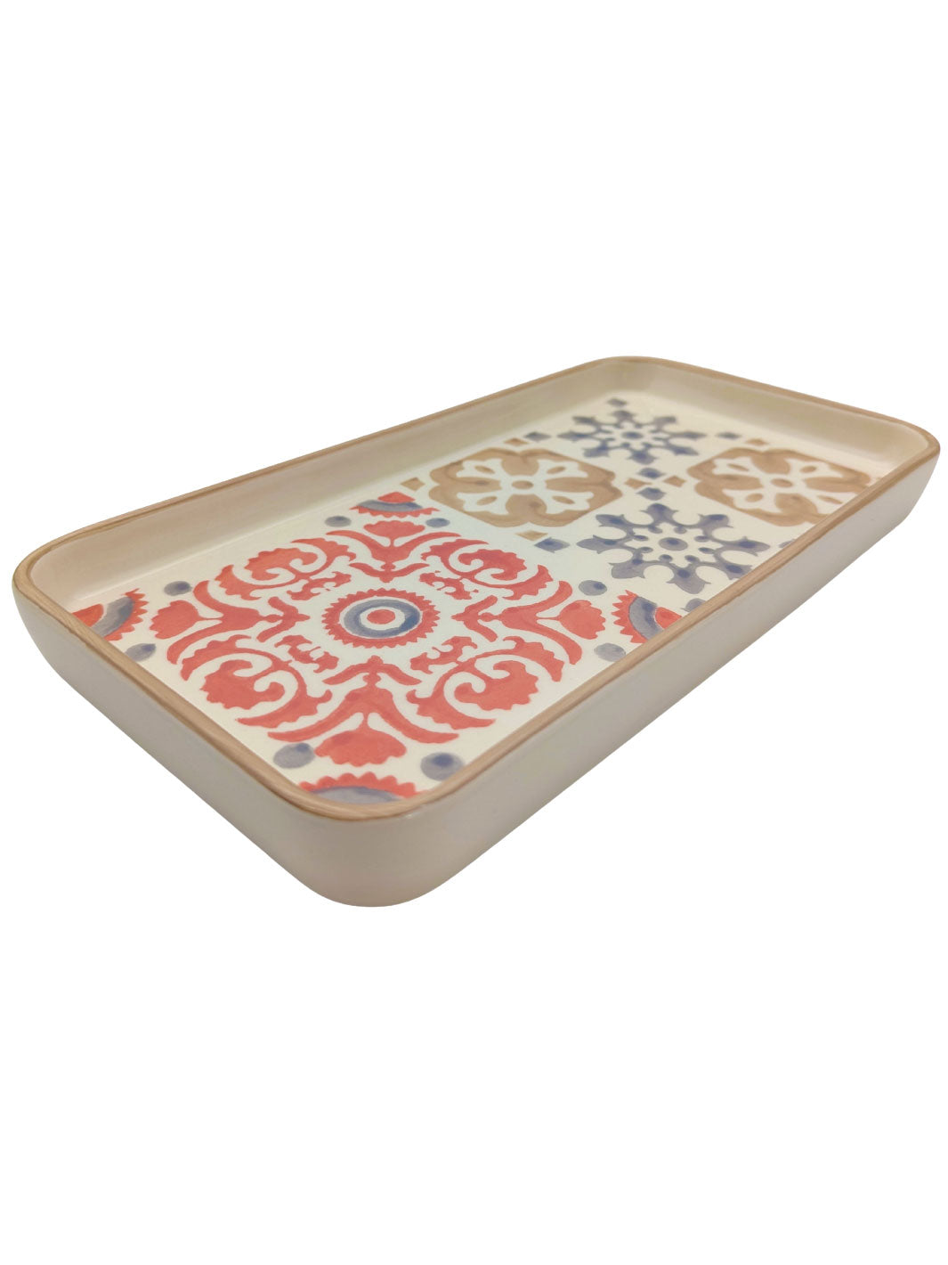 Rectangular Serving Platter – Mosaic Rose