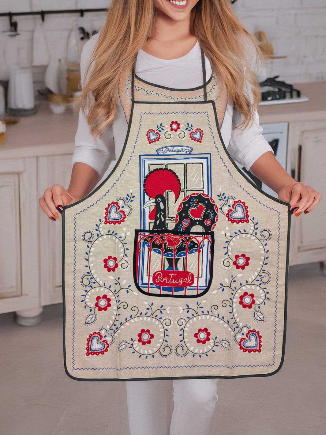 Rooster at the Window Kitchen Apron