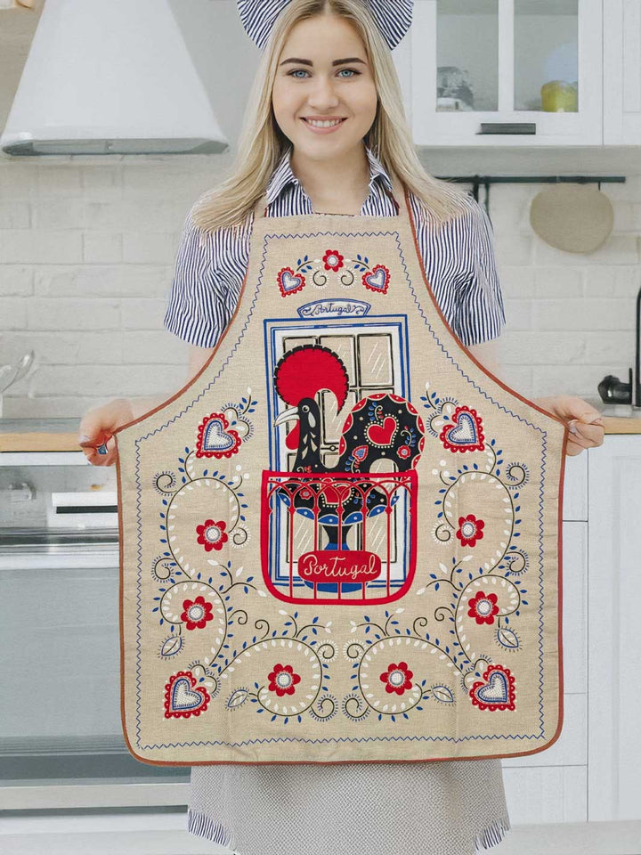 Rooster at the Window Kitchen Apron