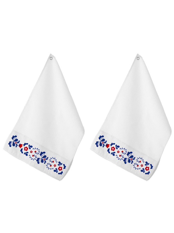 Set of 2 Honeycomb Dish Towels - Viana Kitchen Linens Collection