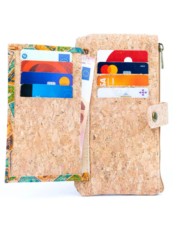 Slim Portuguese Cork Wallet with Coin Purse