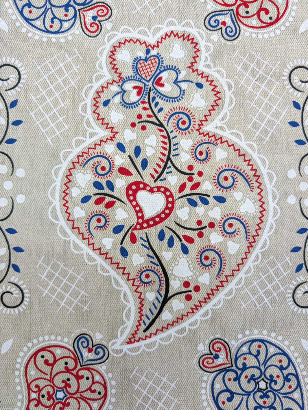 Viana Heart Dish Towels Set of 2