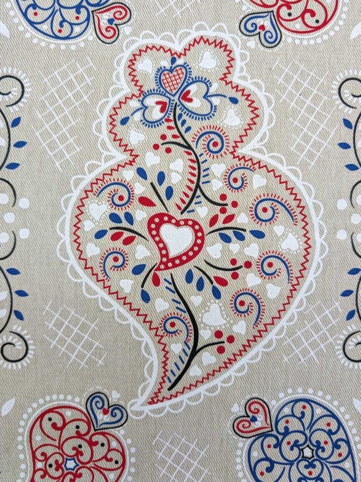Viana Heart Dish Towels Set of 2