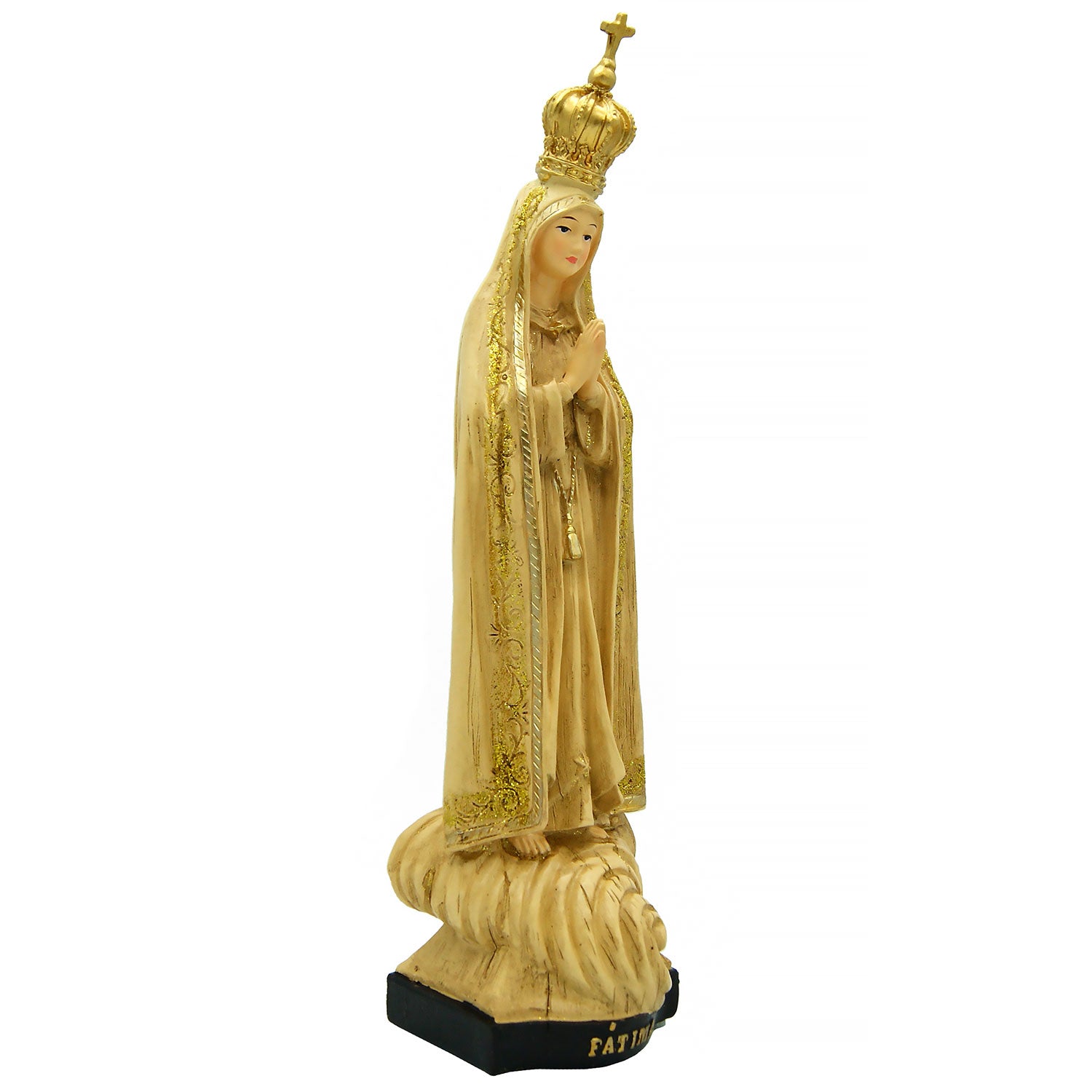 10 Inch Our Lady of Fatima Statue with Ave Music Made in Portugal