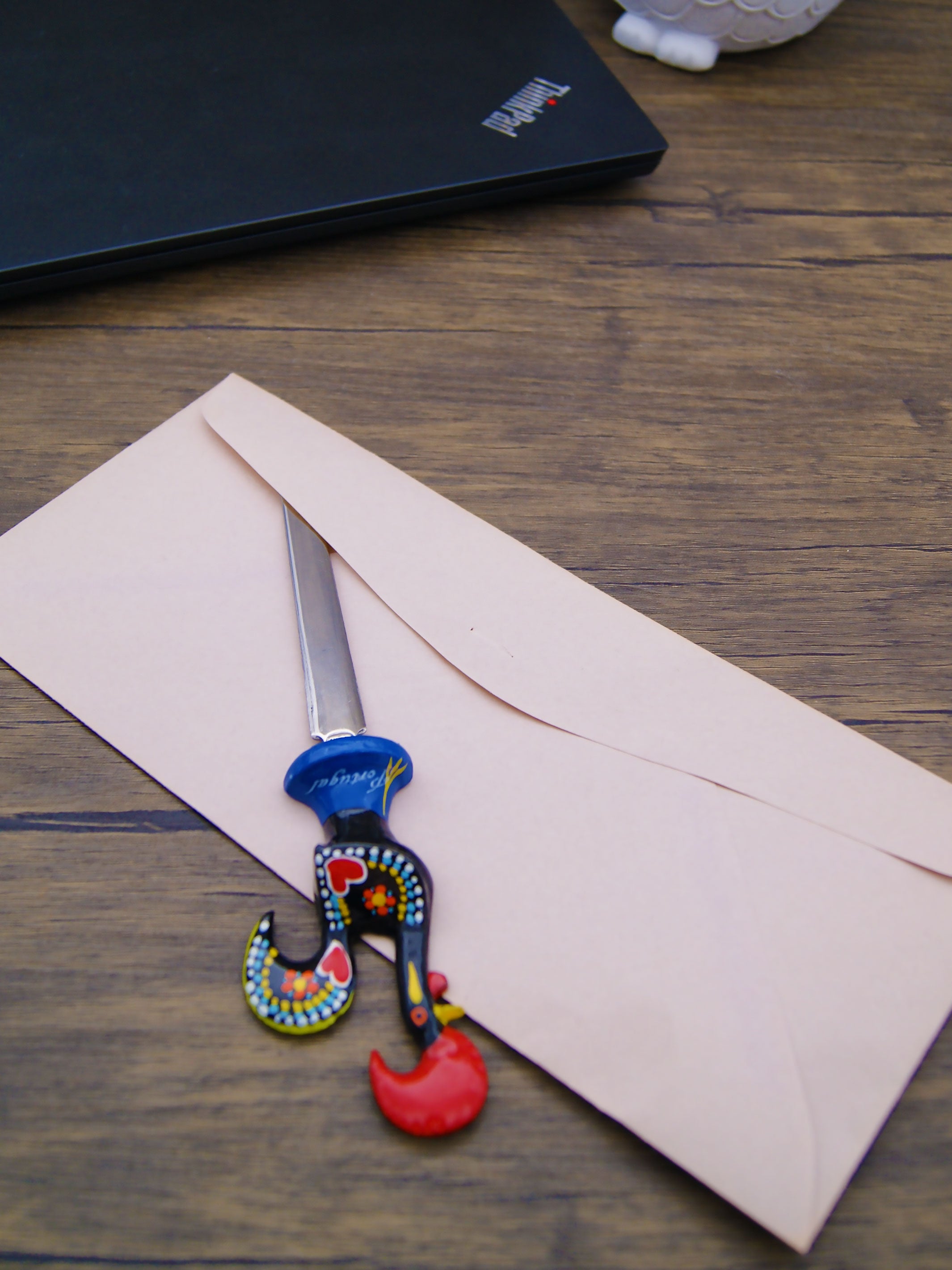 Aluminum Portuguese Rooster Letter Opener Envelope Slitter