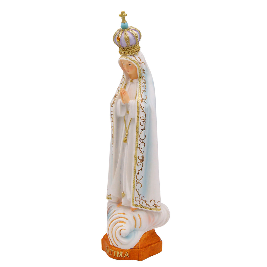 Blessed Our Lady of Fatima statue made of resin.