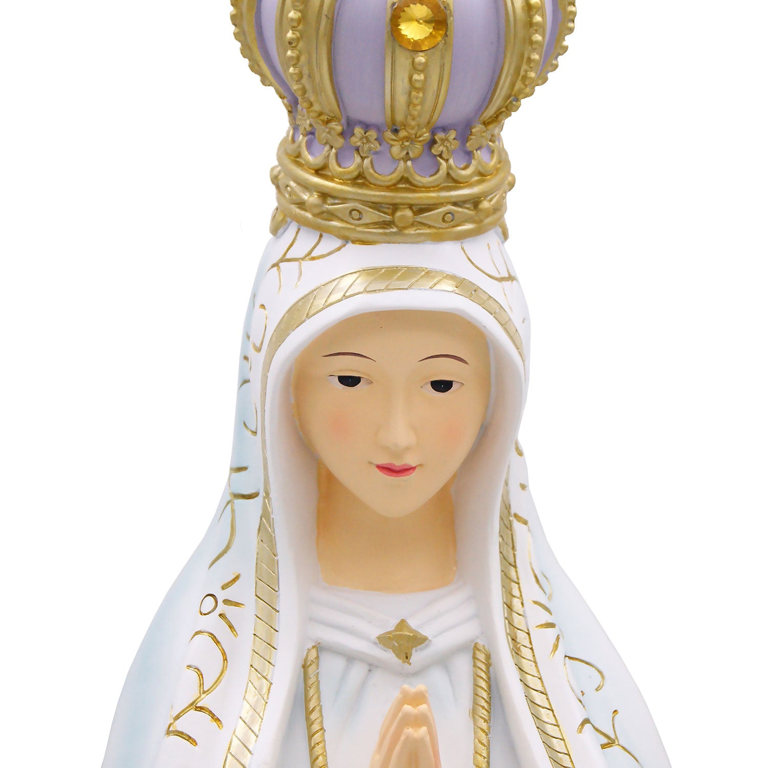 30 Inch Hand Painted Our Lady of Fatima Statue Made in Portugal