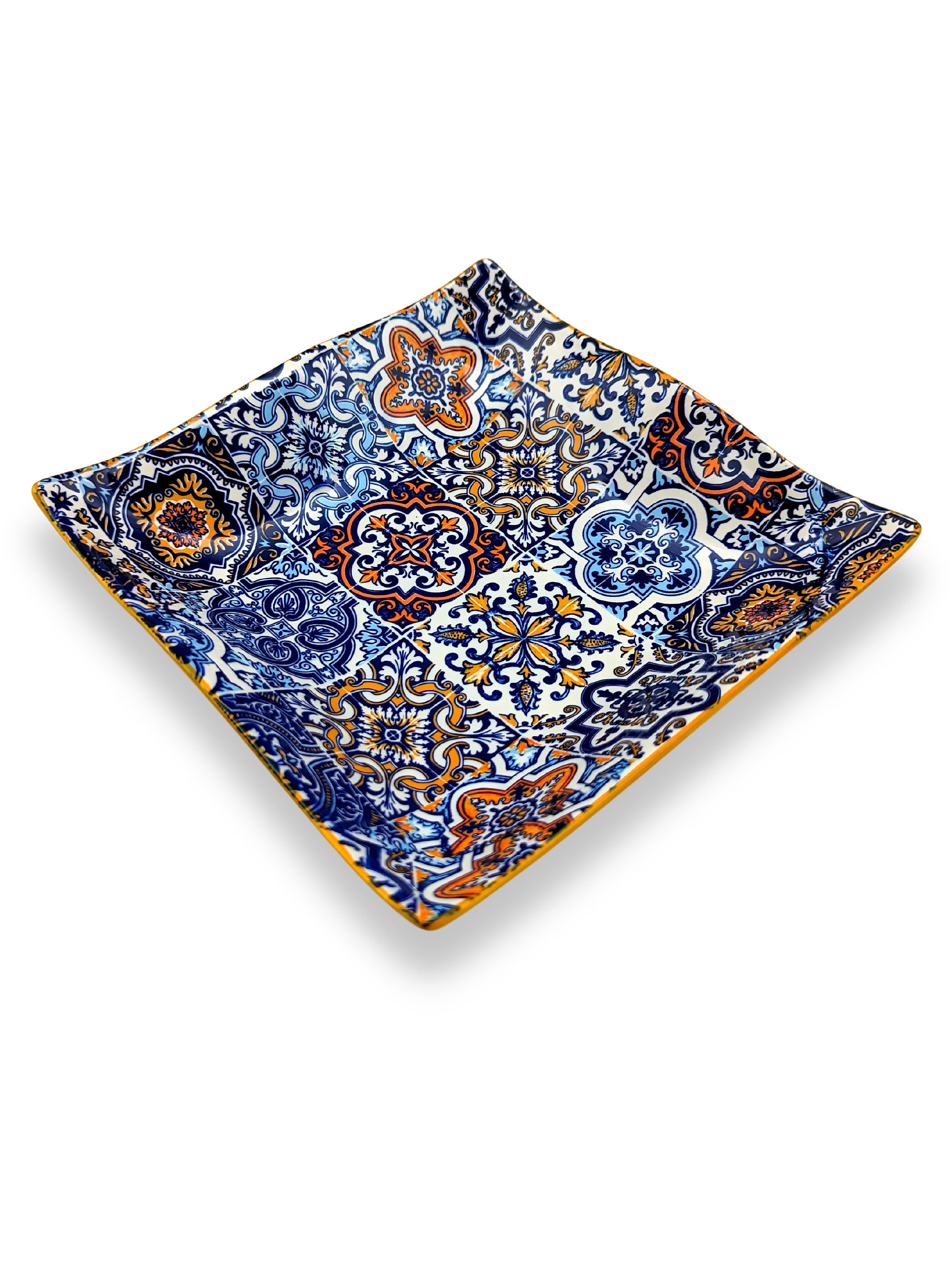 Portuguese Pottery Alcobaça Ceramic Small Serving Dish - Set of 2