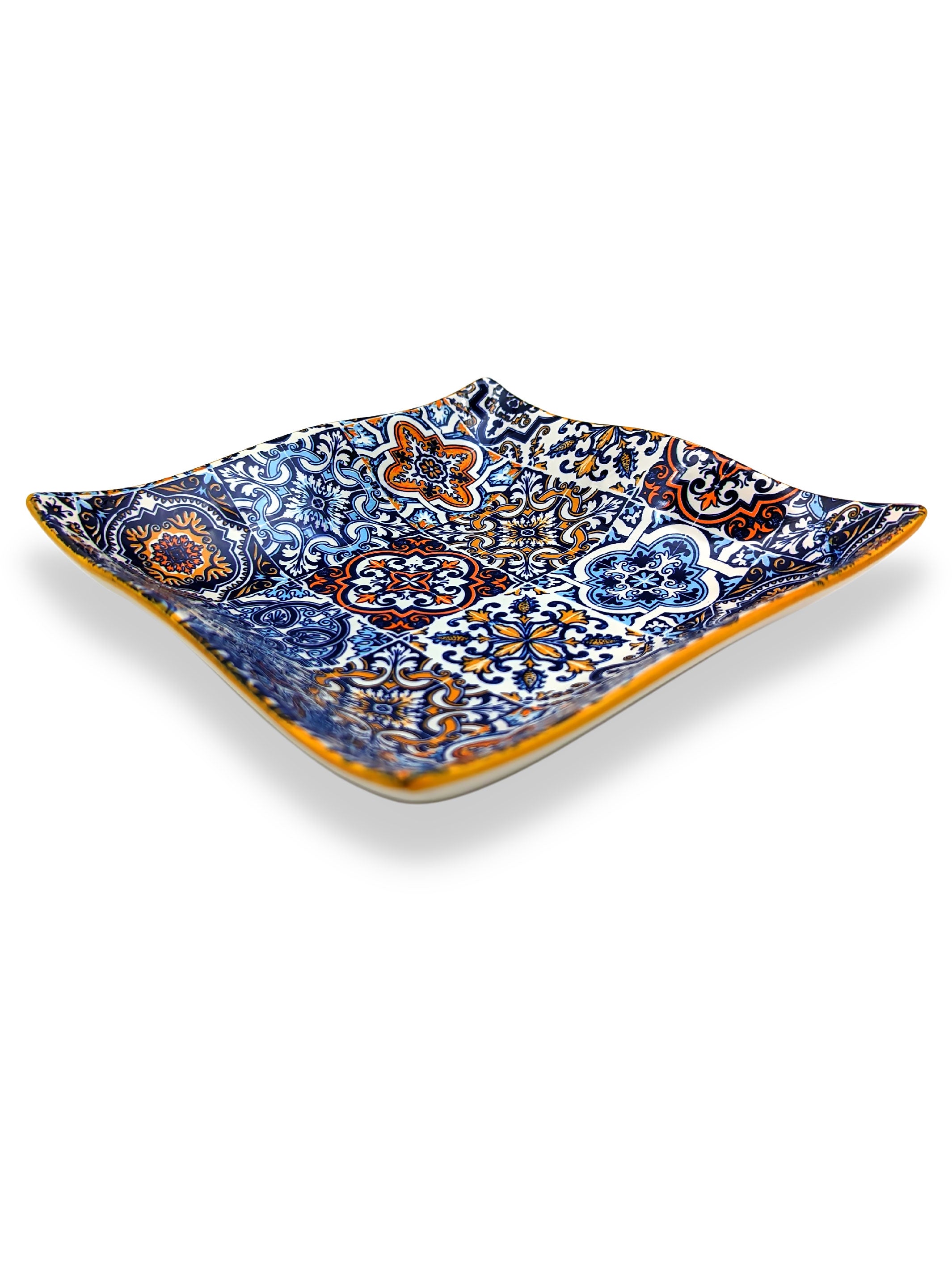 Portuguese Pottery Alcobaça Ceramic Small Serving Dish - Set of 2
