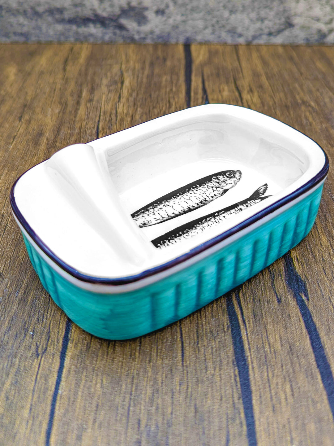 Portuguese Pottery Ceramic Canned Sardines Small Dipping Bowls – Set of 3