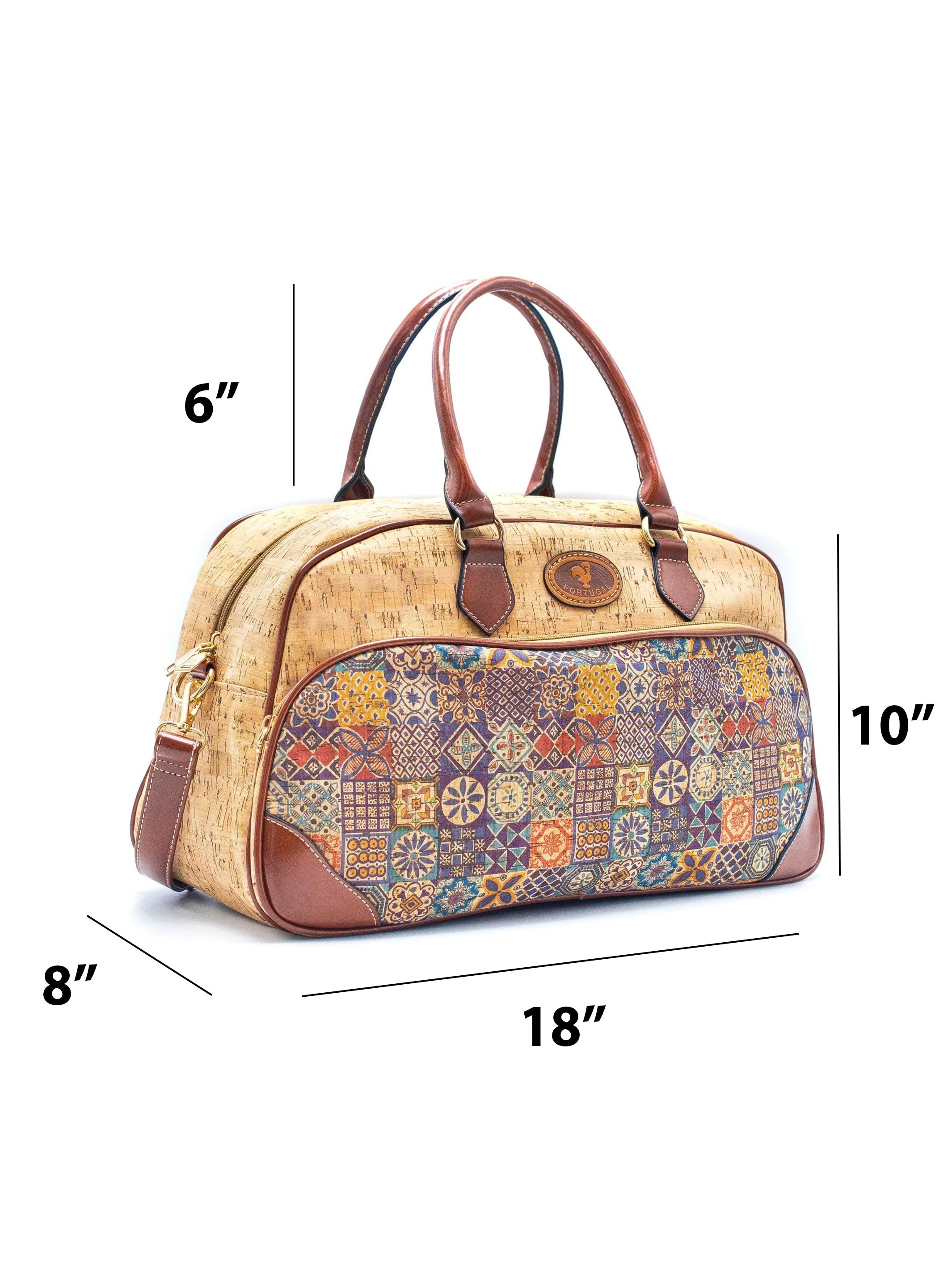Handmade Portuguese Cork Travel Bag for Women