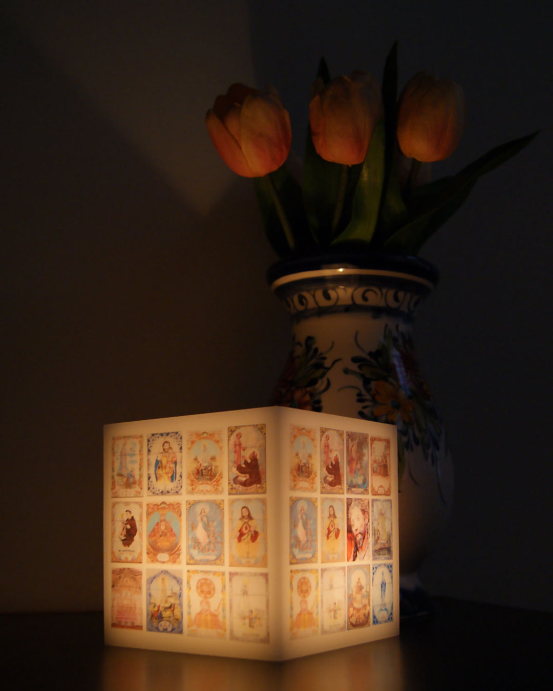 Handmade Portuguese Tiles Decorative Lantern Candlelight Holder