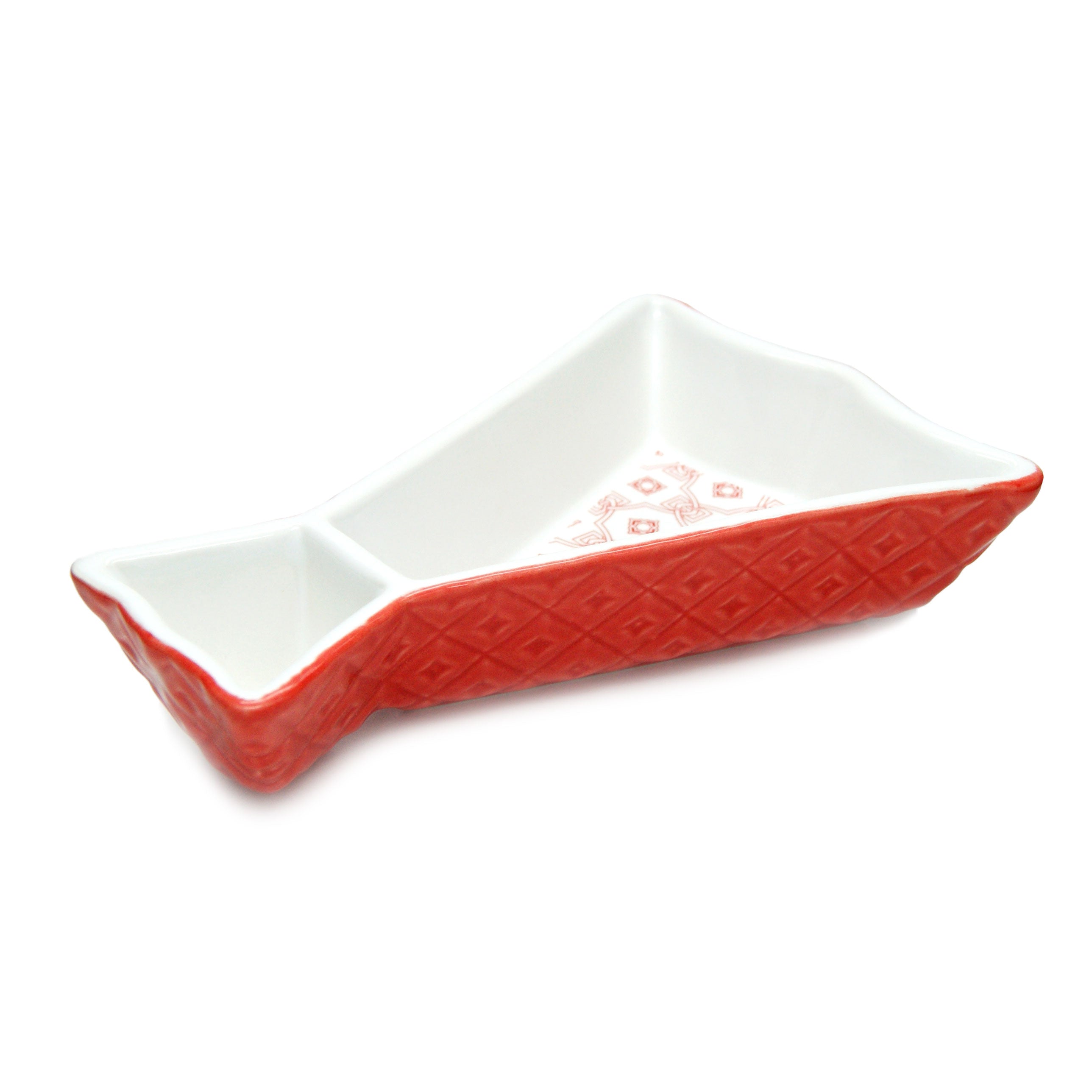 Traditional Portuguese Pottery Stoneware Ceramic Codfish Olive Dish