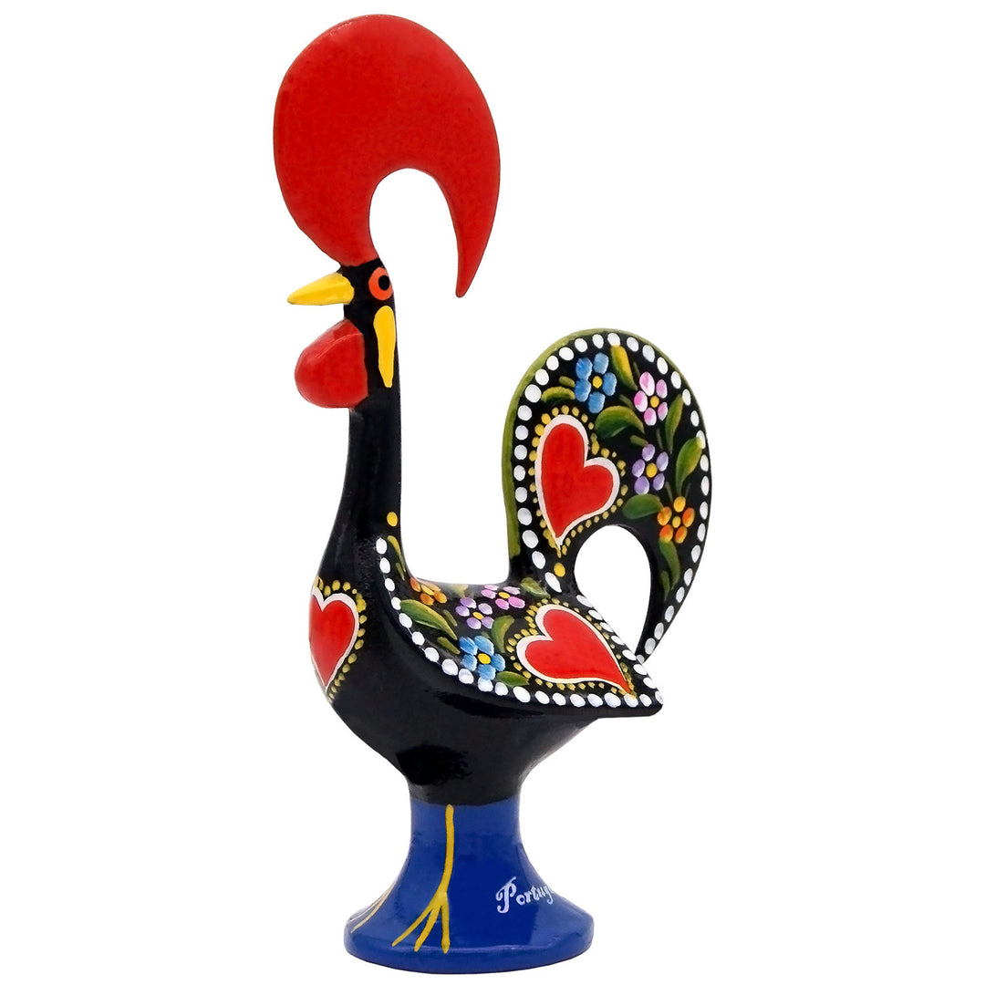8 Inch Good Luck Portuguese Rooster Barcelos Metallic Figurine