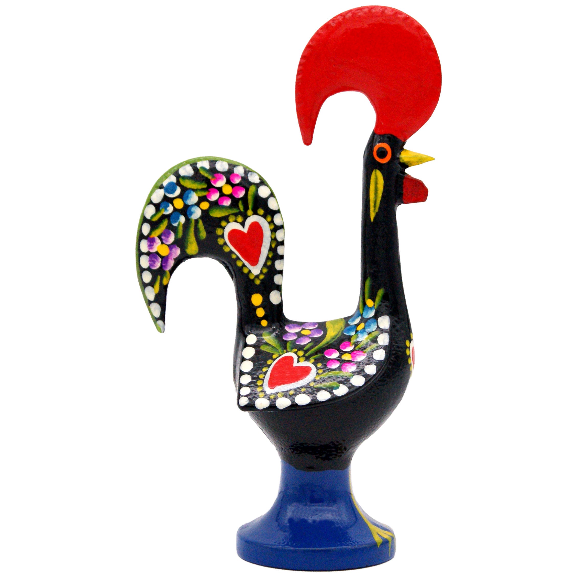 6 Inch Good Luck Portuguese Rooster Barcelos Metallic Figurine