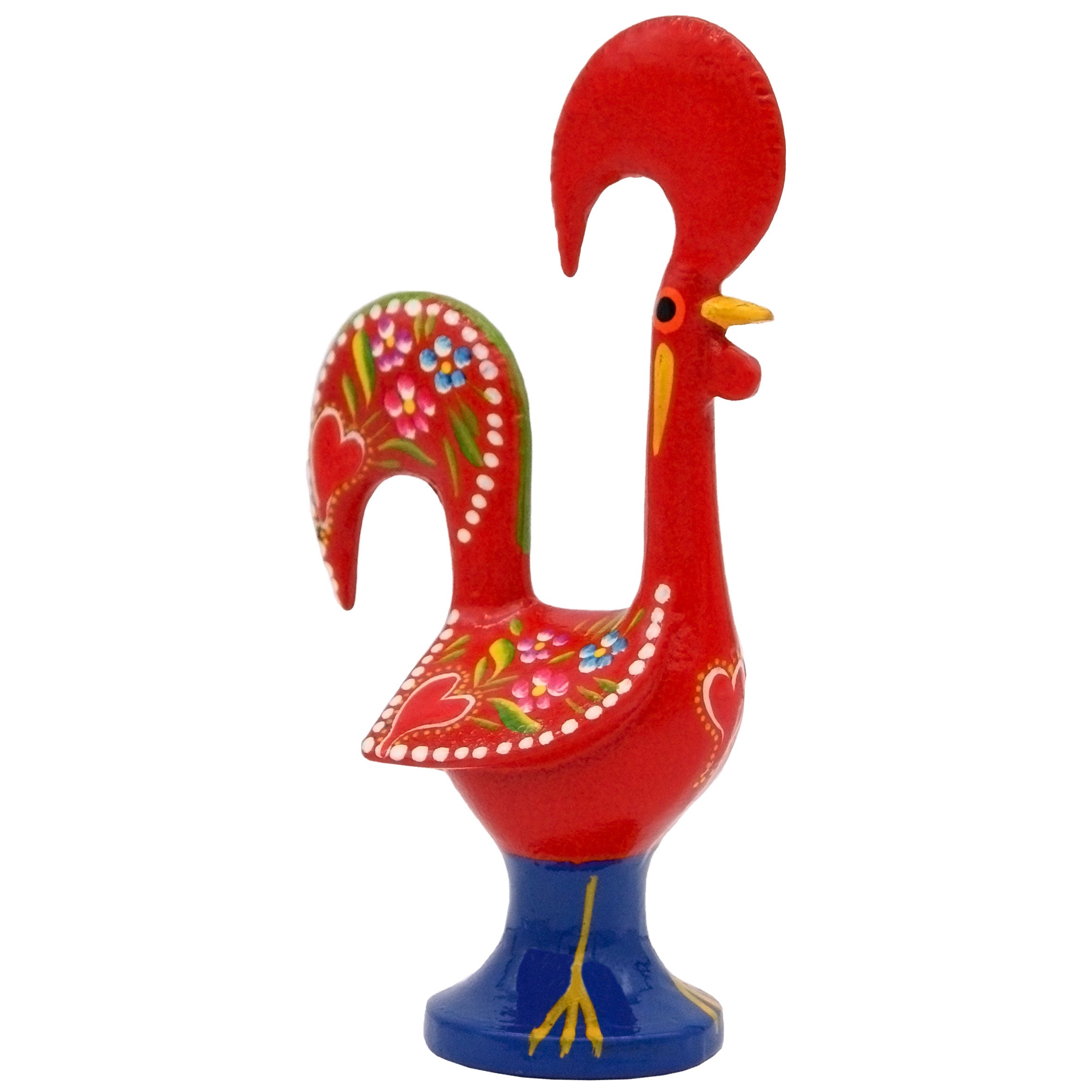 6 Inch Good Luck Portuguese Rooster Barcelos Metallic Figurine