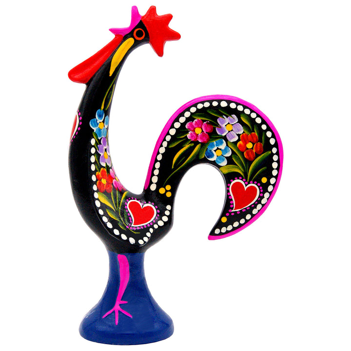 10 Inch Good Luck Portuguese Singer Rooster Barcelos Metallic Figurine