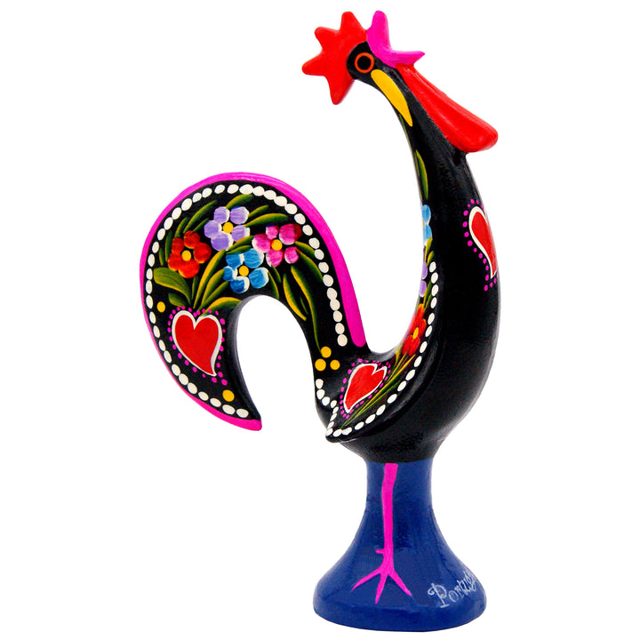 10 Inch Good Luck Portuguese Singer Rooster Barcelos Metallic Figurine