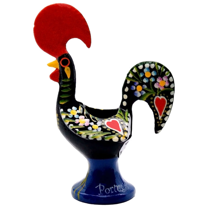 4 Inch Good Luck Traditional Portuguese Rooster Toothpick Holder