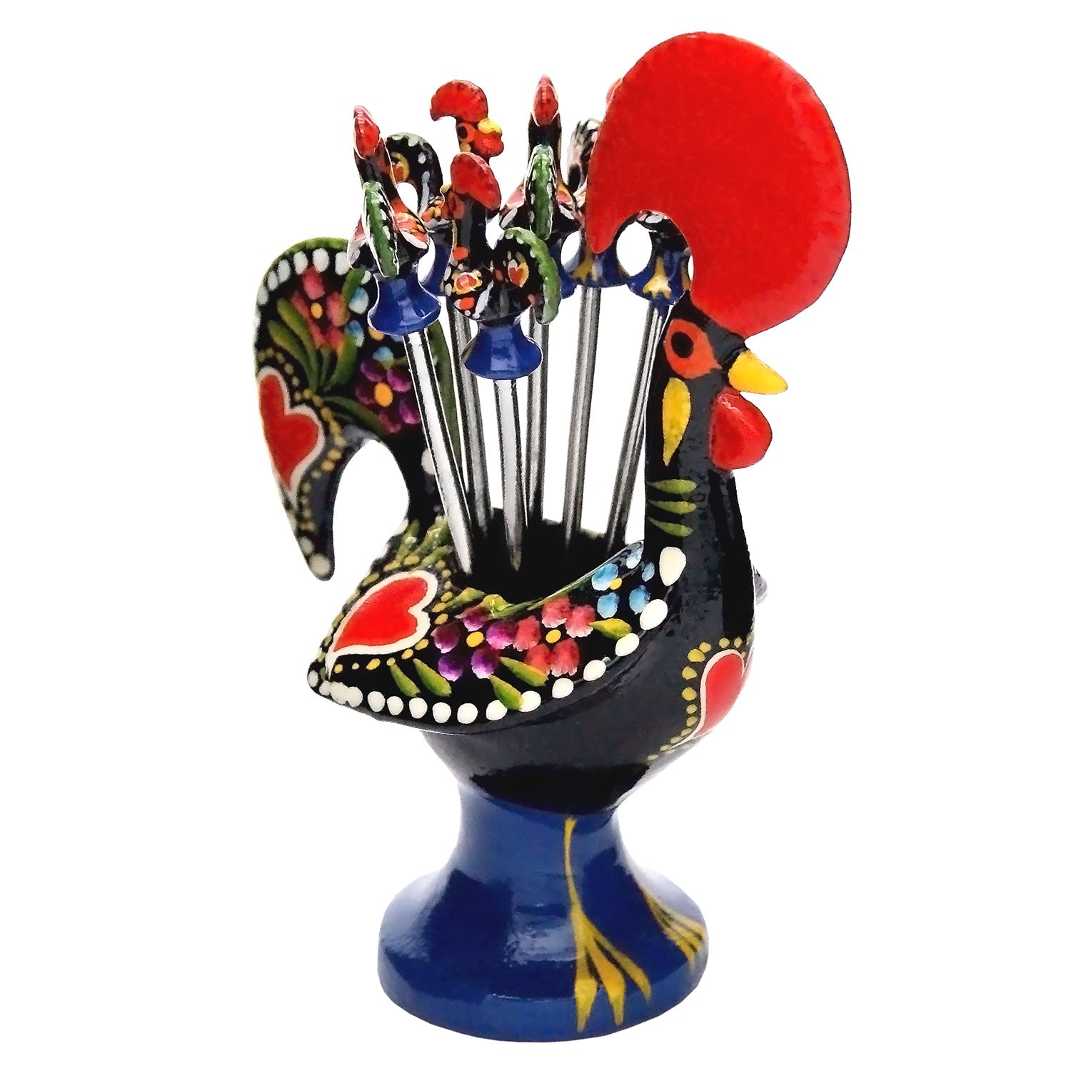 Good Luck Traditional Portuguese Rooster with 6 Tapas Appetizer Forks