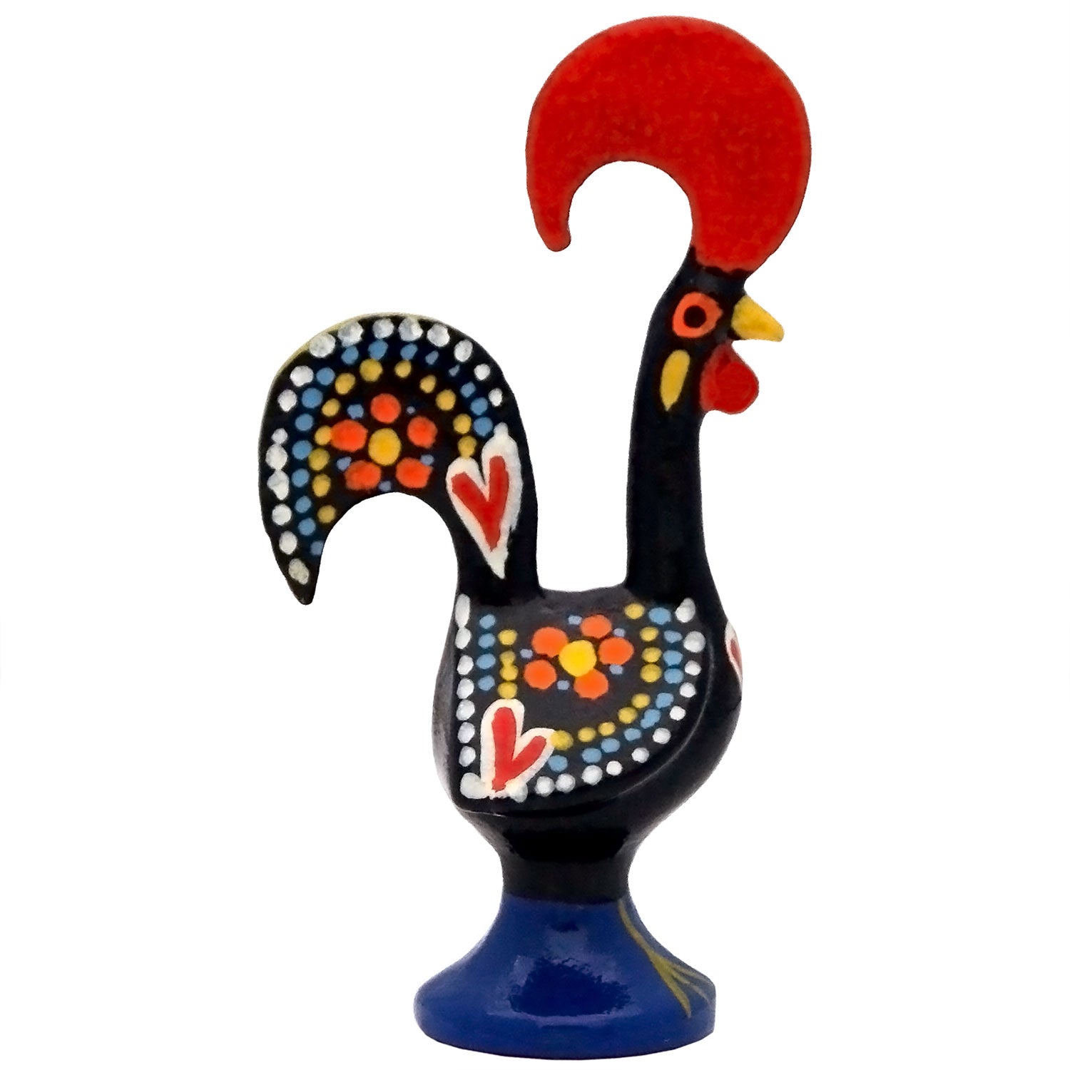4 Inch Good Luck Portuguese Rooster Barcelos Metallic Figurine