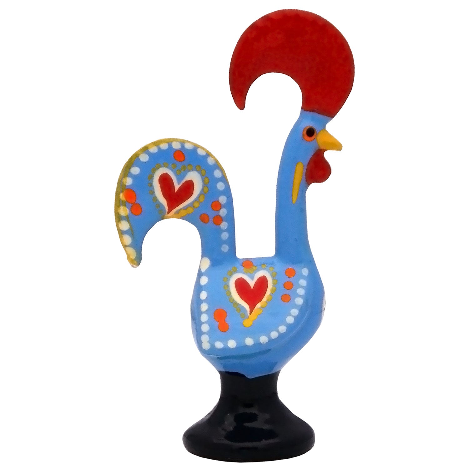 4 Inch Good Luck Portuguese Rooster Barcelos Metallic Figurine